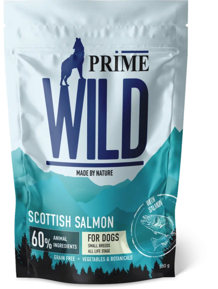 Prime Wild GF Scottish - Сухой корм для щенков и собак мини - пород с лососем