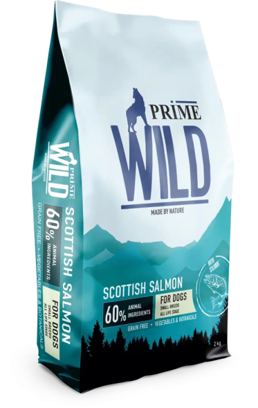 Prime Wild GF Scottish - Сухой корм для щенков и собак мини - пород с лососем