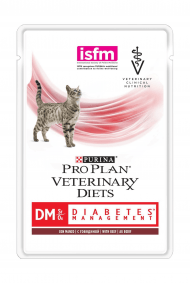 Purina Pro Plan DM Diabetic - Лечебный корм при диабете у кошек с говядиной 85гр