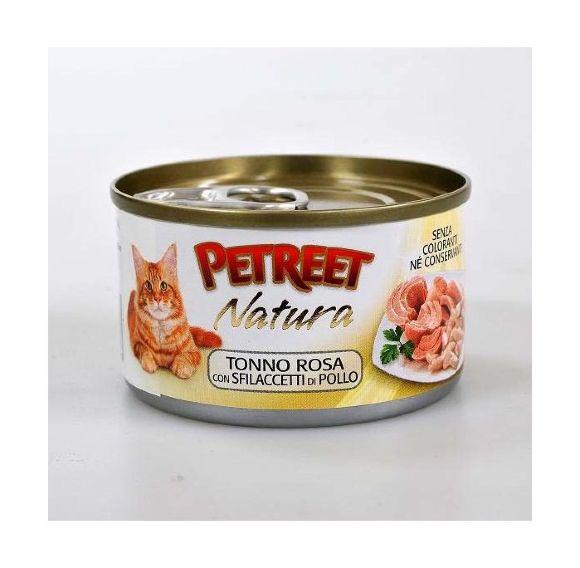Petreet - Консервы для кошек куриная грудка с тунцом 70 г