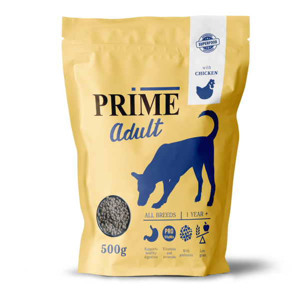 Prime - Сухой корм для взрослых собак всех пород, с Курицей
