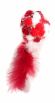 Petpark - Игрушка для кошек, Мяч Пон-Пон с перьями 24 см, Красный