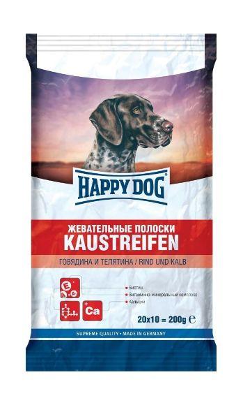 Happy Dog - Полоски жевательные для собак с говядиной 200гр