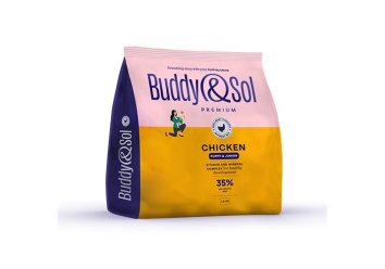 Buddy&amp;amp;Sol - Сухой корм для щенков и юниоров всех пород, с курицей, 1.8 кг