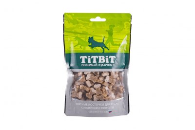 TitBit - Косточки мясные для собак с индейкой и творогом 145гр TitBit - Косточки мясные для собак с индейкой и творогом 145гр