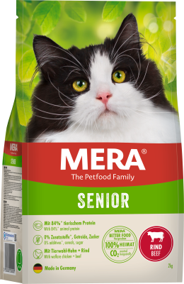 Mera - Сухой корм для пожилых кошек, с говядиной Mera - Сухой корм для пожилых кошек, с говядиной