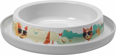 Moderna Trendy - Нескользящая миска с рамкой, белый (Dinner)