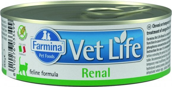 Farmina - Ветеринарные консервы для кошек при почечной недостаточности 85г