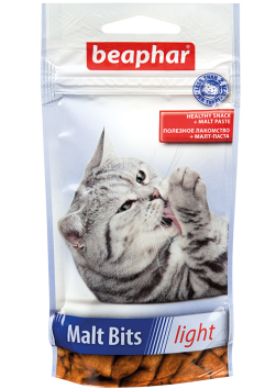 Beaphar - Подушечки для коше с мальт пастой 35 гр (Malt-Bits Light)