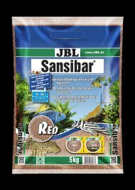 JBL Sansibar RED - Декоративный грунт для пресноводных и морских аквариумов, красный, 5 кг