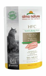 Almo Nature Alternative Chicken Fillet - Паучи для кошек "Куриное филе" 90% мяса 55гр