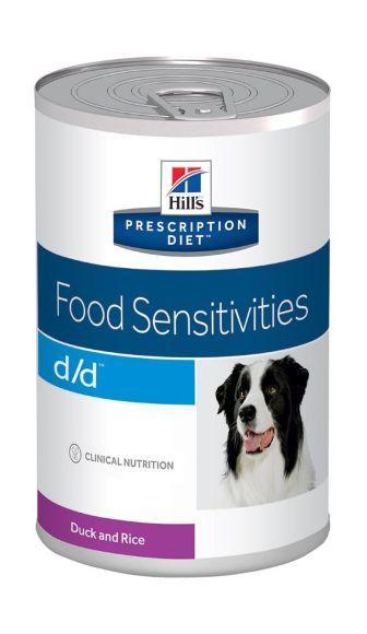 Hill's Prescription Diet d/d Food Sensitivities - Лечебные консервы для собак при пищевой аллергии, с уткой 370гр