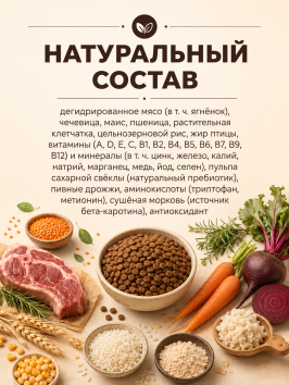 PetSHOP - Полнорационный сухой корм для собак Всех пород, с мясом Ягненка, 20 кг