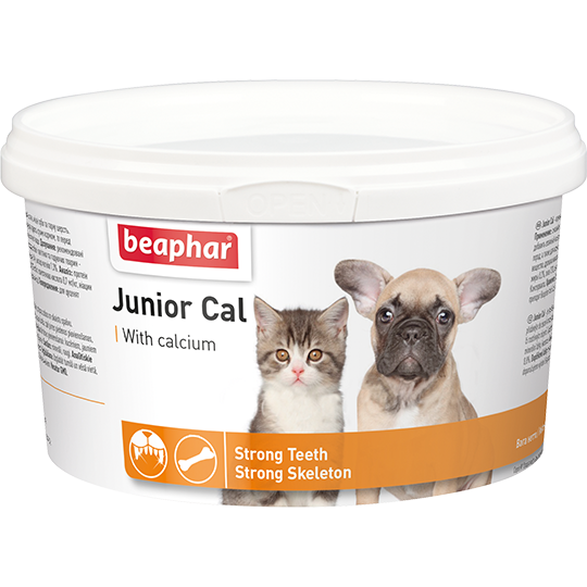 Beaphar - Пищевая добавка для щенков и котят 200гр (Junior Cal)