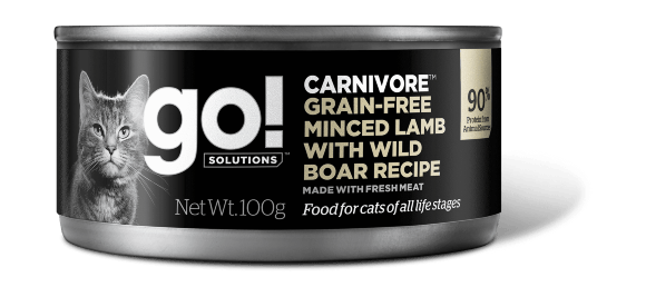 GO! Carnivore GF Minced Lamb with Wild Boar - Консервы для кошек с рубленым мясом ягненка и дикого кабана 100гр