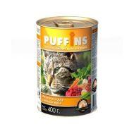 Puffins Мясное ассорти в желе - консервы для кошек 415 гр