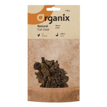 Organix - Лакомство для кошек, утиное филе 40гр