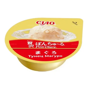 Inaba Ciao Pon Churu - Лакомство суфле для кошек, тунец магуро, 35 г