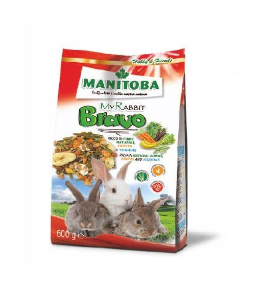 Manitoba My Rabbit Bravo - корм для карликовых кроликов с фруктами и овощами, 600 г.