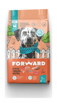 Forward - Сухой корм для взрослых собак всех пород с ягнёнком, говядиной и индейкой 15 кг