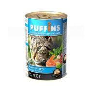 Puffins Рыбное ассорти в желе - консервы для кошек 415 гр
