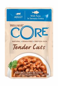 Core Tender Cuts - Паучи из тунца в виде нарезки в соусе для кошек 85 г
