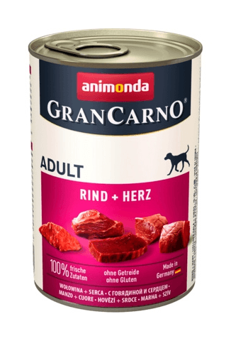 Animonda - Консервы для собак Gran Carno с говядиной и сердцем (Original Adult), 400гр
