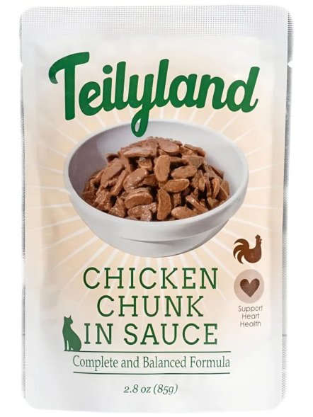 Pettric Teilyland - Влажный полнорационный корм для взрослых кошек с курицей в соусе, 85г