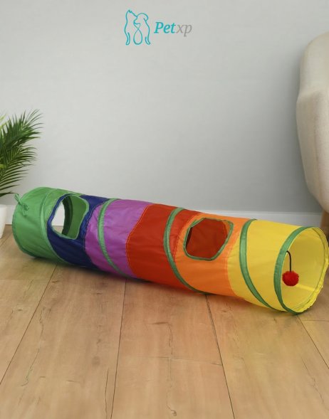 Игрушка для кошек, тоннель шуршащий, 120 см