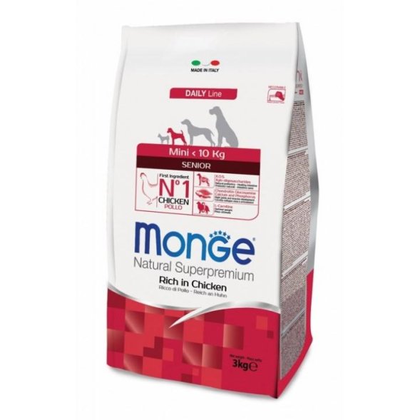 Monge Mini - Корм для пожилых собак мелких пород 3 кг