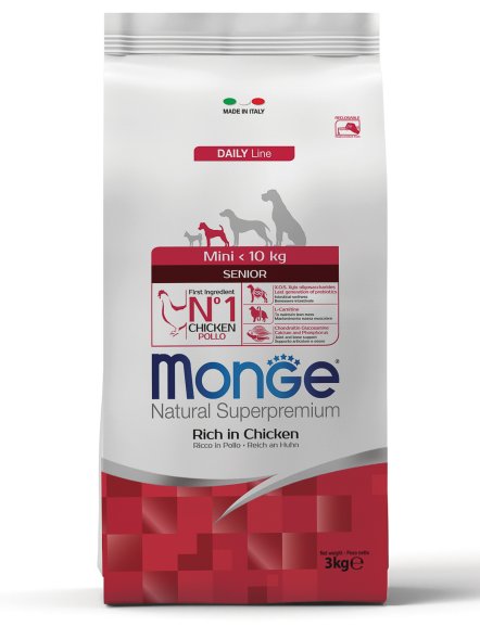 Monge Mini - Корм для пожилых собак мелких пород 3 кг