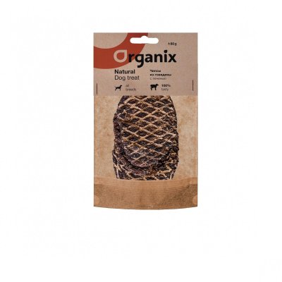 Organix - Лакомство для собак "Чипсы из говядины с печенью" 60гр Organix - Лакомство для собак