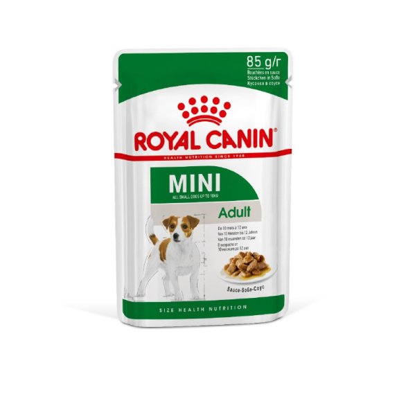 Royal Canin Mini Adult - Паучи для взрослых собак малых пород, в соусе 85гр