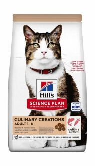 Hill's Culinary Creations - Сухой корм для кошек, с лососем и морковью