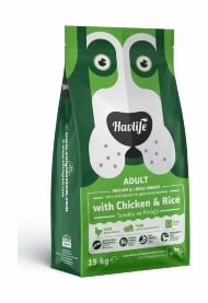 Havlife - Сухой корм для взрослых собак средних и крупных пород, с курицей и рисом