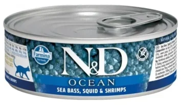 Farmina N&D Ocean - Консервы для кошек, Тунец, Кальмар, Креветки 70 гр