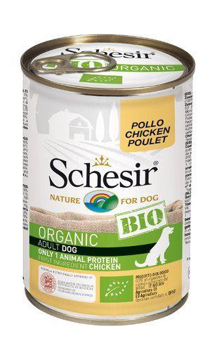 Schesir Bio - Консервы для взрослых собак всех пород, с курицей