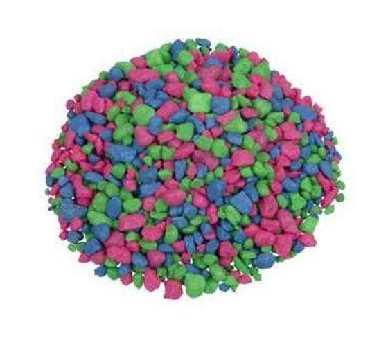 GloFish - Гравий Розовый/ зеленый/голубой, с GLO вкраплениями, 2.26кг