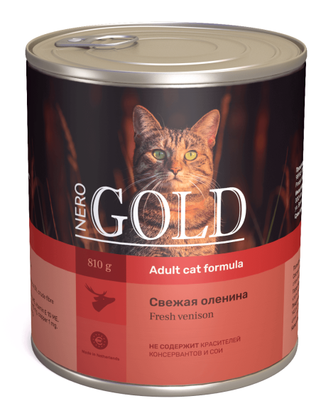 Nero Gold - Консервы для Кошек - Свежая оленина