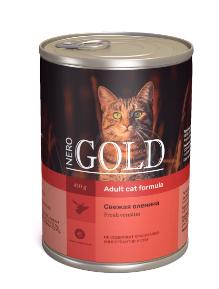 Nero Gold - Консервы для Кошек - Свежая оленина