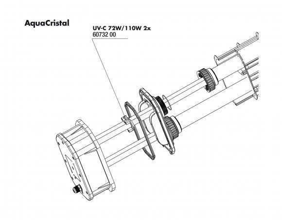 JBL AquaCristal safety clamp - Предохранительный зажим для УФ-стерилизатора AquaCristal 72/110 Вт