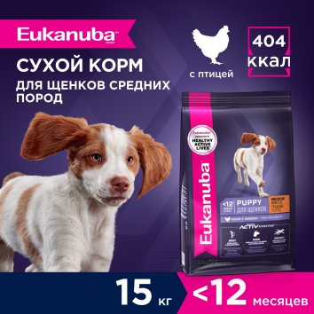 Eukanuba - Сухой корм для щенков средних пород