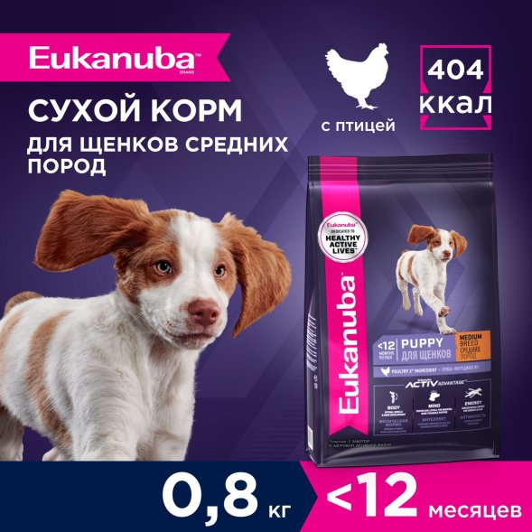 Eukanuba - Сухой корм для щенков средних пород