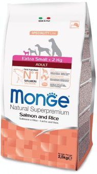 Monge Dog Speciality Extra Small - Корм для взрослых собак миниатюрных пород лосось с рисом