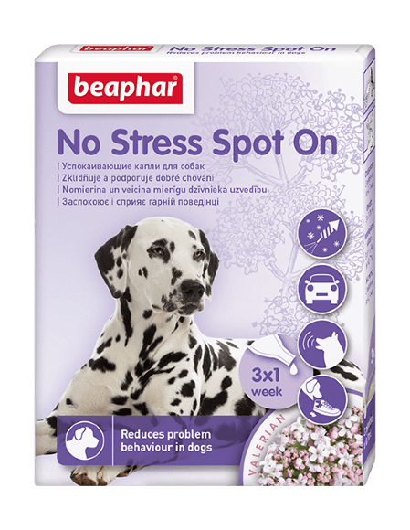 Beaphar No Stress Spot On - Успокаивающие капли для собак 3 пипетки