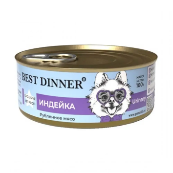 Best Dinner Urinary - Консервы для собак, с Индейкой