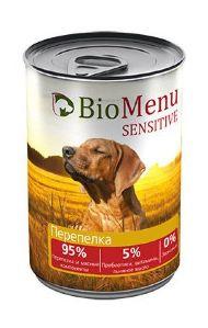 BioMenu - Гипоаллергенные консервы для собак Перепелка