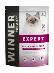 Мираторг Winner Expert Gastrointestinal - Сухой корм для кошек, Забота о пищеварении, 400 гр