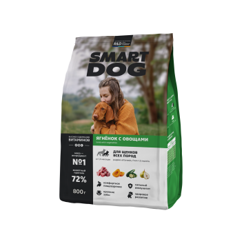 Smart Dog - Сухой корм для щенков всех пород, с Ягненком
