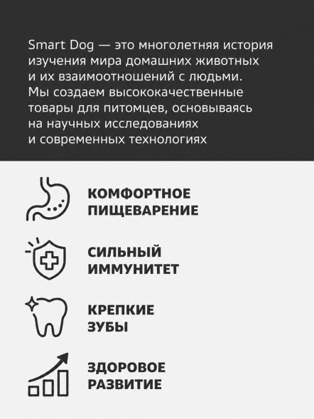 Smart Dog - Сухой корм для щенков всех пород, с Ягненком